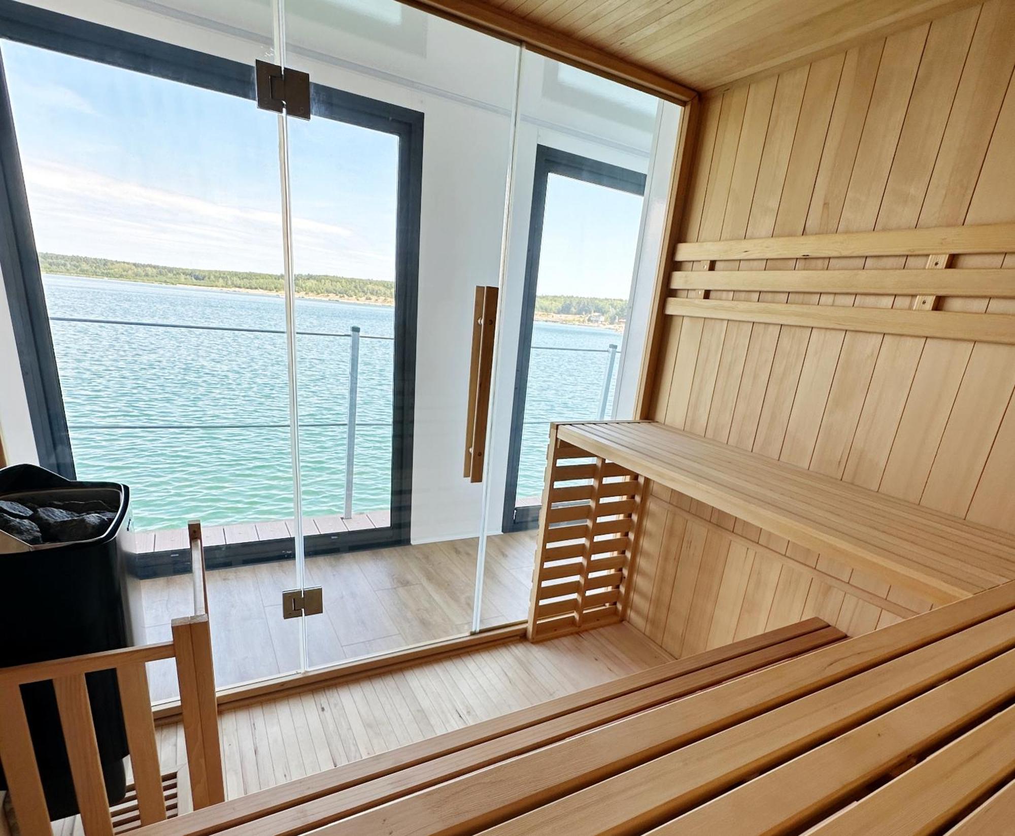 Schwimmendes Ferienhaus Sky Elsterheide Екстер'єр фото